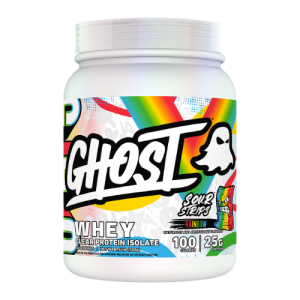 Ghost Whey Clear Protein Isolate Sour Strips Rainbow