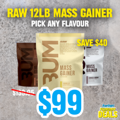 raw bum mass gainer super saver