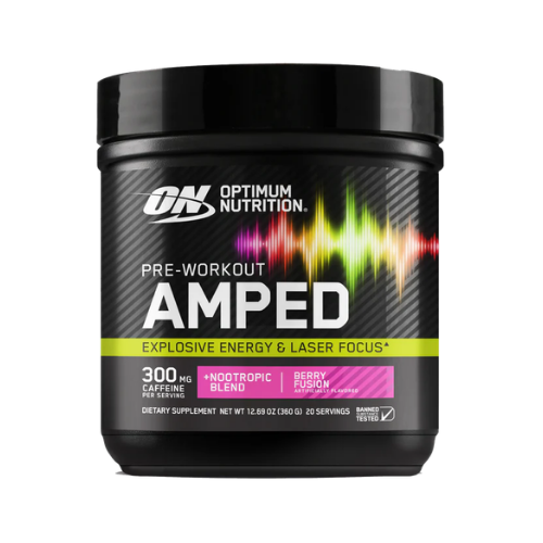 optimum nutrition pre-workout amped berry fusion optimum nutrition pre-workout amped berry fusion