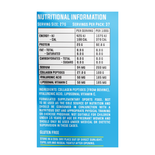 Cyborg Sport Collagen Pro Protein Water Ingredients Cyborg Sport Collagen Pro Protein Water Ingredients