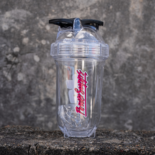 Grenade Shaker 400ml Clear with Magenta Grenade Shaker 400ml Clear with Magenta