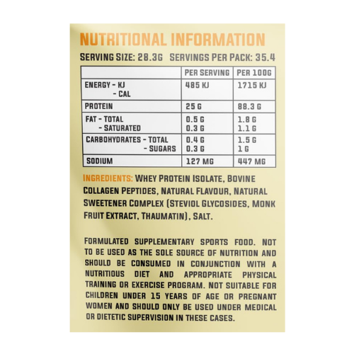 cyborg sport whey protein isolate WPI collagen booster ingredients cyborg sport whey protein isolate WPI collagen booster ingredients