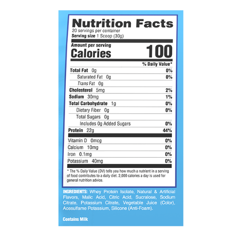 ryse clear protein ingredients ryse clear protein ingredients
